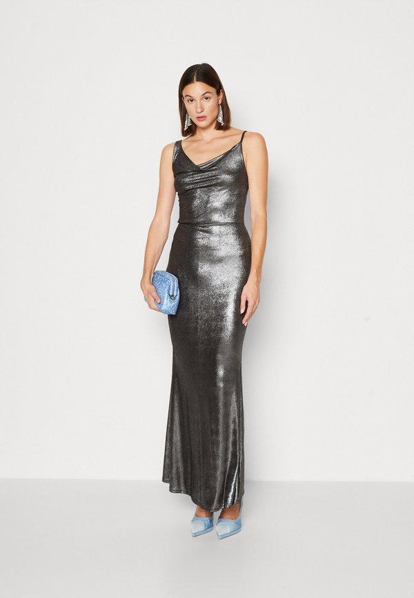 WAL G. PARTY METALLIC ASYMMETRIC MAXI