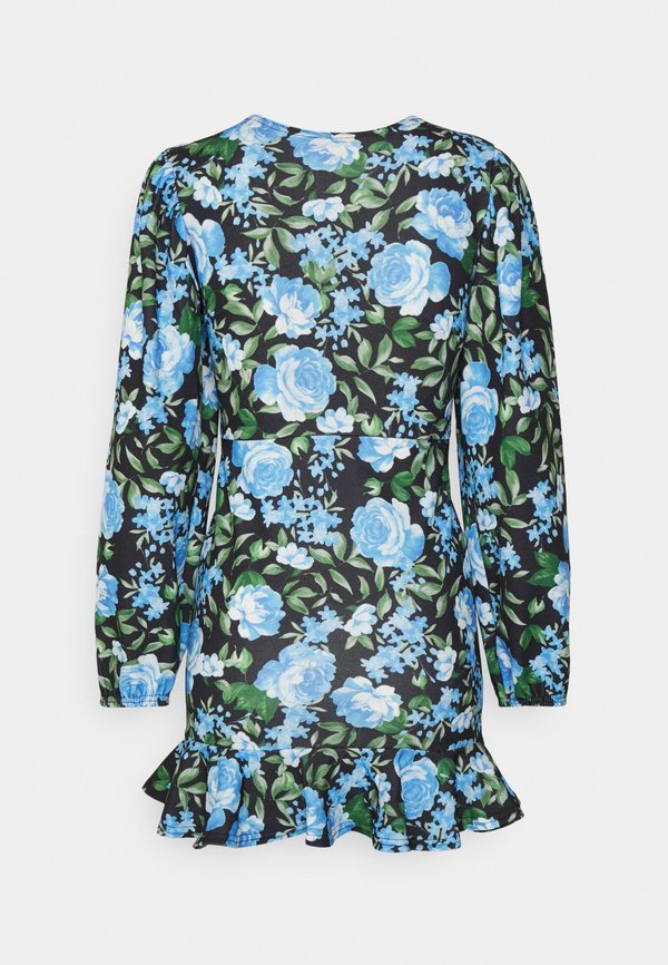 Missguided Petite FLORAL FRILL HEM DRESS