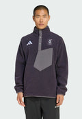 adidas Performance TEAM D PILE  - Fleece jumper - aurora black