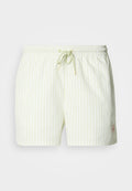Calvin Klein Swimwear DRAWSTRING WAISTBAND GRAPHIC MONOGRAM - Swimming shorts - penny/white jade