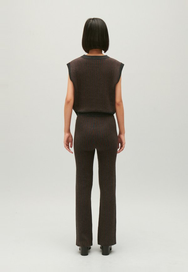 Claudie Pierlot PANTALON MAILLE RAYÉE