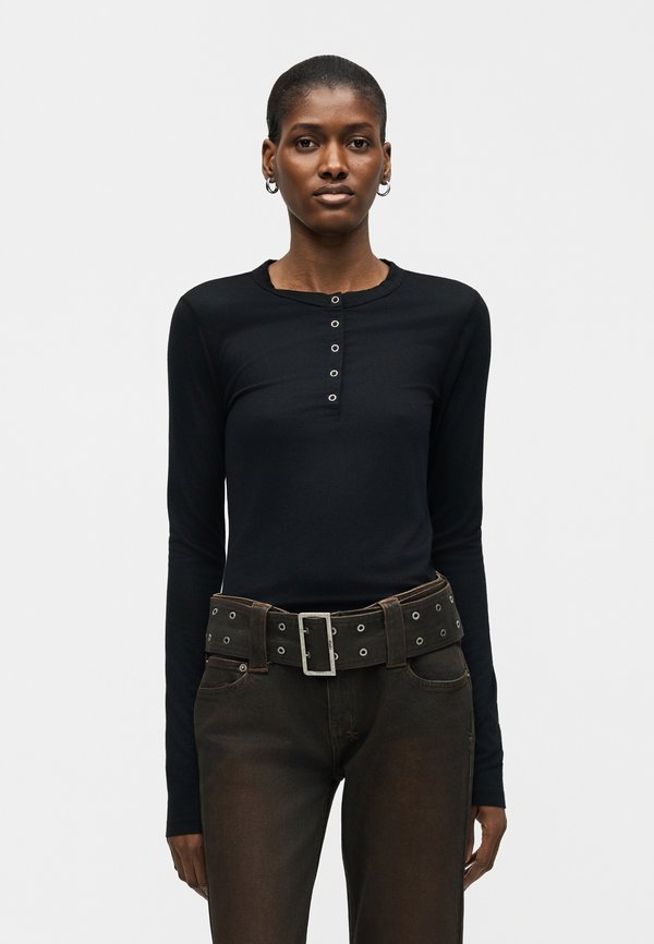 RE/DONE LONG SLEEVE RIBBED HENLEY