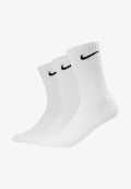 Nike Performance EVERYDAY CUSH CREW 3 PACK - Sports socks - white/black