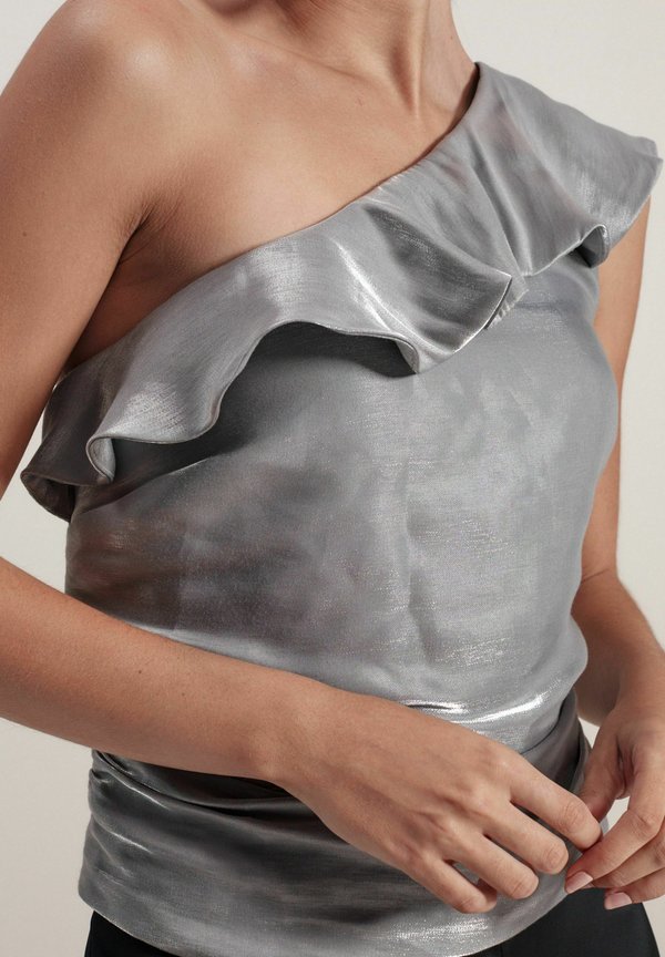 Next RUFFLE DETAIL ONE SHOULDER