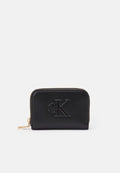 Calvin Klein BOLD MEDIUM ZIP AROUND - Wallet - black