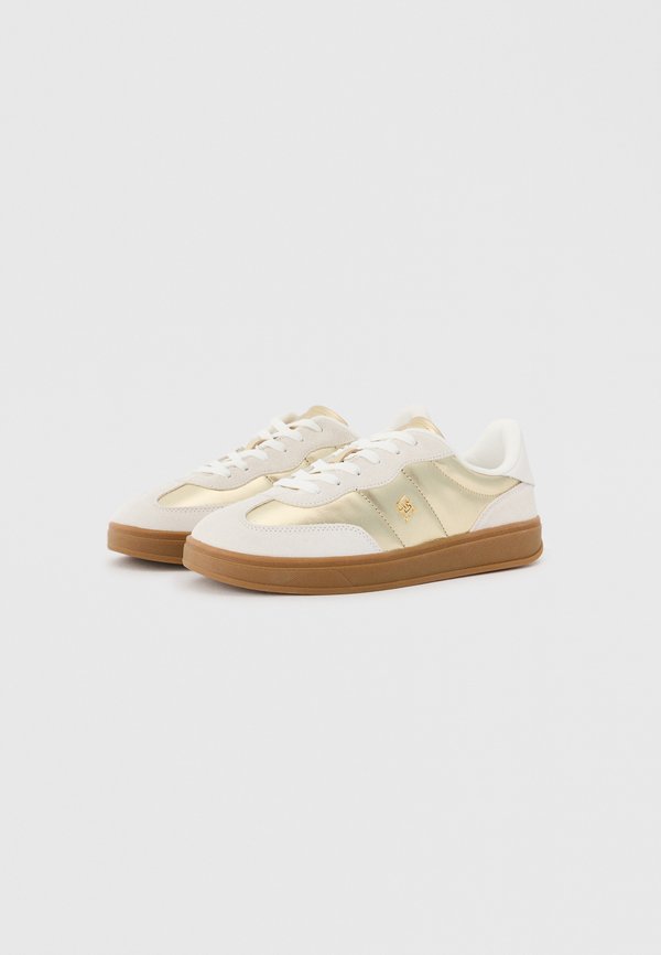 Tommy Hilfiger TH MONOGRAM METALLIC LEATHER TRAINERS