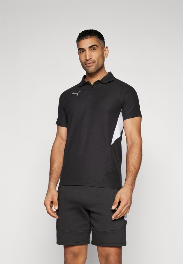 Puma Polo shirt - black/silver/white