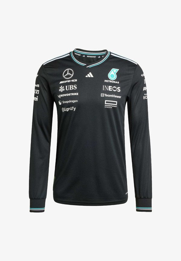 adidas Originals AMG PETRONAS FORMULA ONE TEAM DRIVER AUTHENTIC LONG SLEEVE - Long sleeved top - black   white
