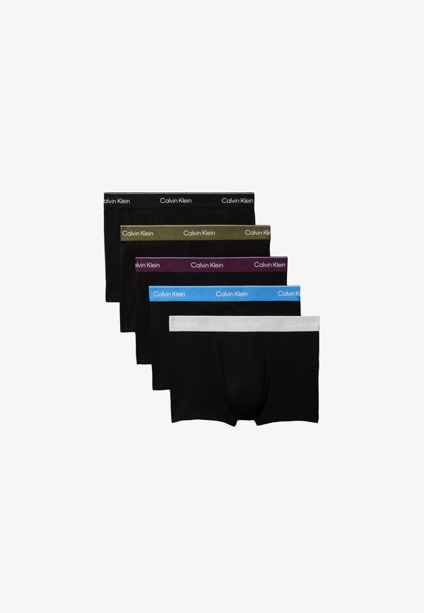 Calvin Klein Underwear RELAXED FIT 5 PACK ICON - Trunks - black/harbor mist/dark purple/poseidon blue/olive night