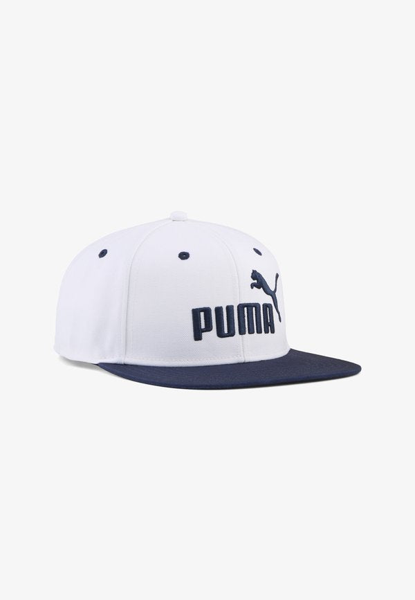 Puma ESSENTIALS NO. 1 LOGO CAP MIT FLACHEM SCHIRM UNISEX - Cap - frosted ivory navy