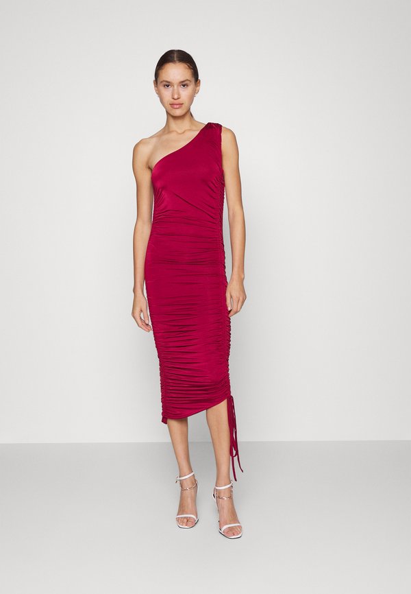 WAL G. CALI ROUCHED MINI DRESS