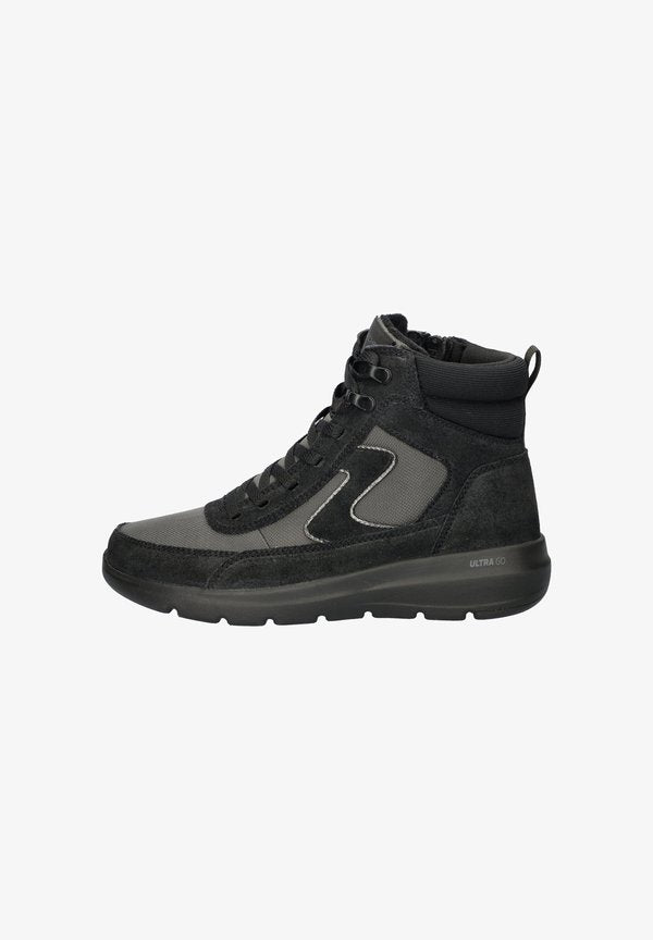 Skechers SKECHERS GLACIAL ULTRA GO DAMES VETERBOOT - Ankle boots - zwart