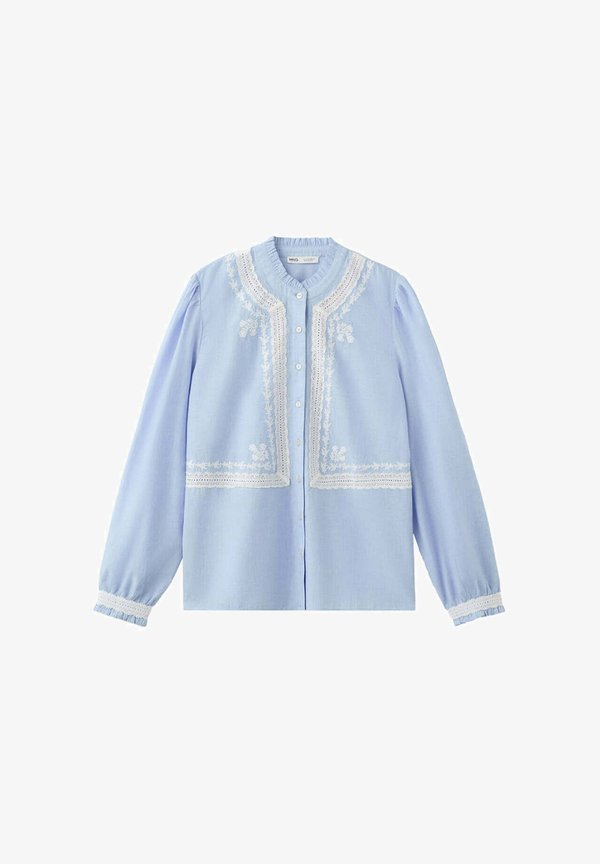 Mango ADULT - Button-down blouse - bleu ciel