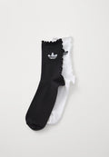 adidas Originals RUFFLE  2PACK - Socks - white/black