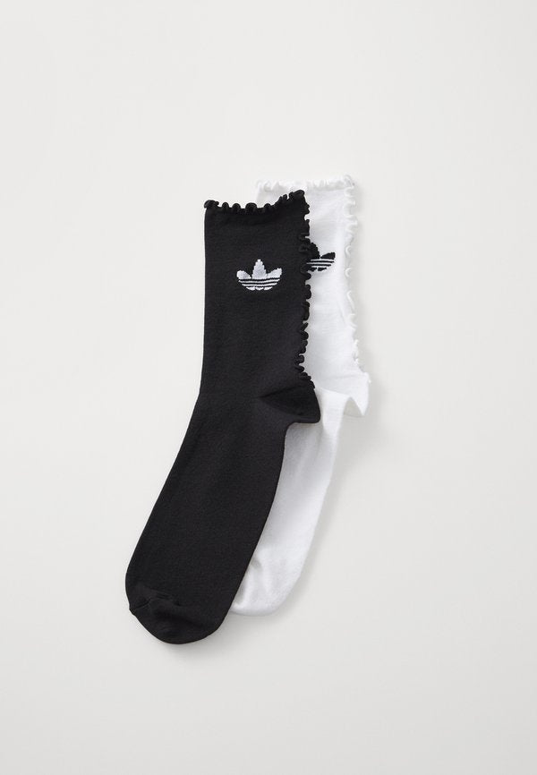 adidas Originals RUFFLE  2PACK - Socks - white/black