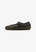 Puma PUMA TACKLETTE FELINE - Ankle cuff ballerina shoes - soft taupe-chocolate fondue-gum