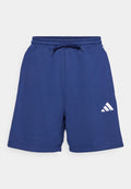 adidas Sportswear ESSENTIALS THREE STRIPES FRENCH TERRY - Sports shorts - dark blue/white