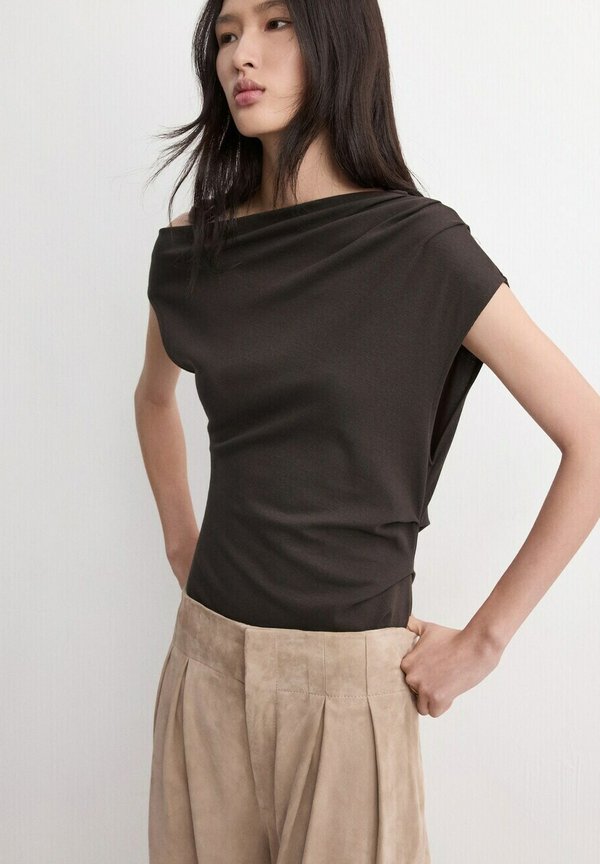 Mango ADULT - Print T-shirt - chocolate
