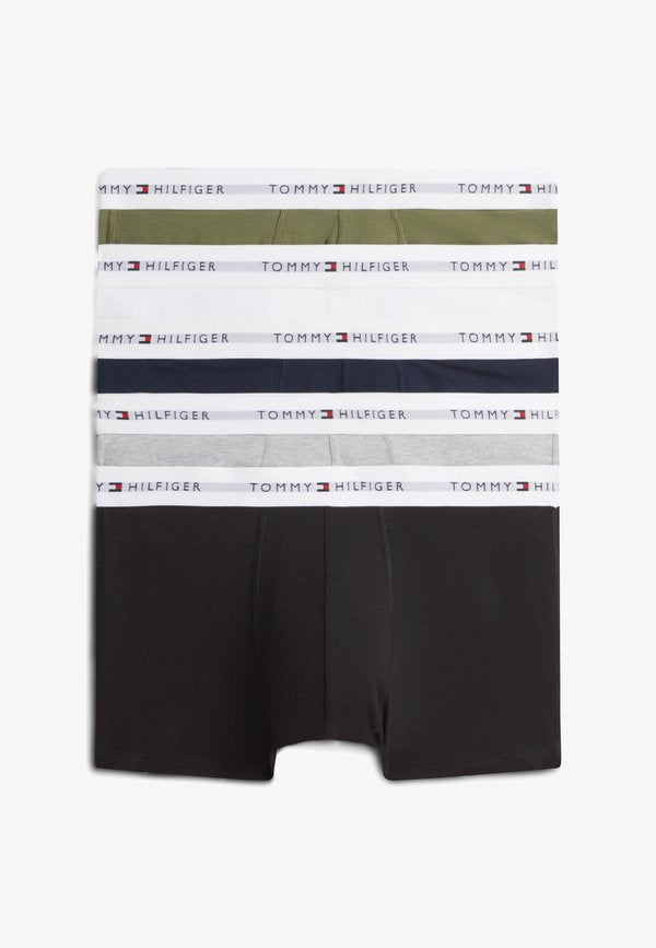 Tommy Hilfiger SIGNATURE 5 PACK - Trunks - ut ol/lt gr hth/blk/wht/crb nv