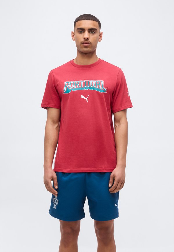 Puma PORTUGAL FPF FTBLCULTURE TEE - National team wear - club red- white