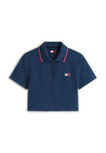 Tommy Jeans TOMMY BADGE BOXY FIT CROPPED POLO SHIRT