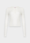 RE/DONE LONG SLEEVE RIBBED HENLEY