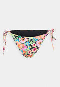 We Are We Wear JACKIE HIGH LEG TIE SIDE BRAZILIAN IN RETRO FLORAL CURVE