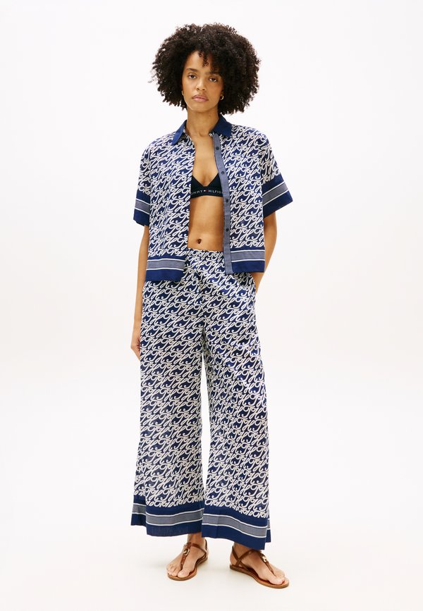 Tommy Hilfiger RELAXED FIT PRINT VOILE SHIRT WITH SILK