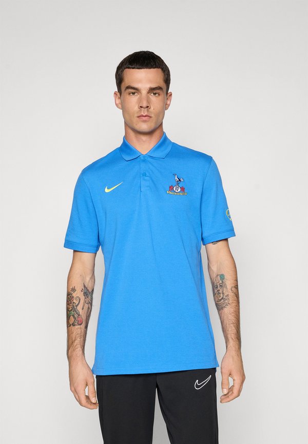 Nike Performance TOTTENHAM HOTSPUR POLO - Club wear - pacific blue/dynamic yellow
