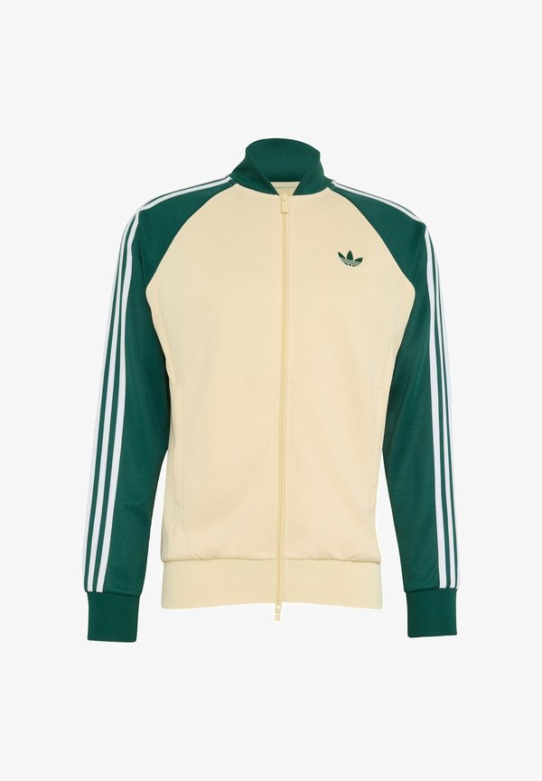 adidas Originals SST TT - Bomber Jacket - warm vanilla   collegiate green