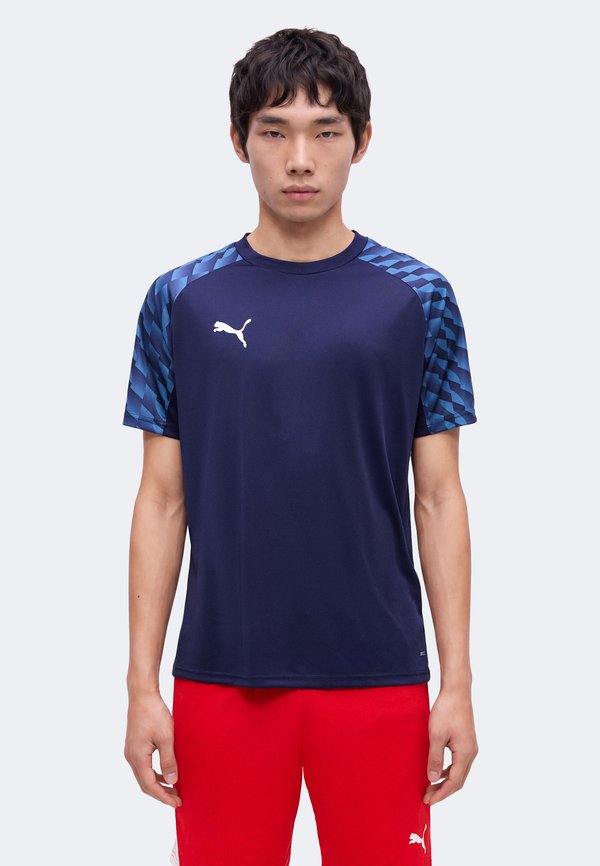 Puma TEAMLIGA26 - Sports T-shirt - navy/white/blue horizon