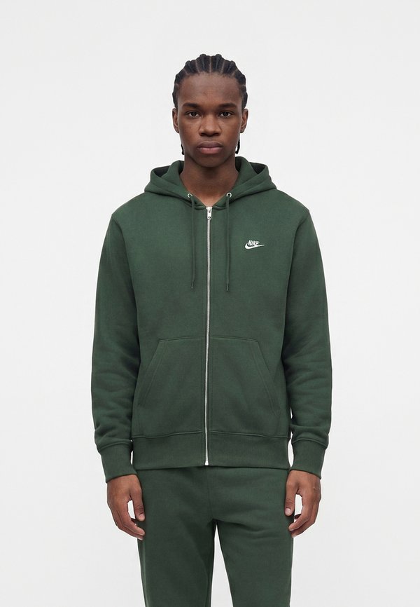 Nike Sportswear M NK CLUB BB FZ HOODIE - Zip-up sweatshirt - green