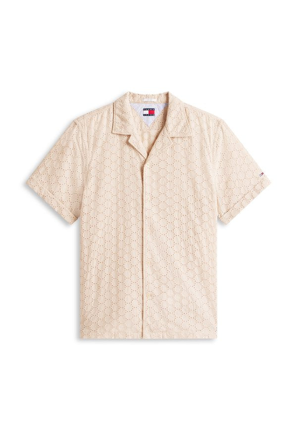 Tommy Jeans REGULAR FIT GEOMETRIC EMBROIDERY SHORT SLEEVE SHIRT