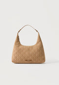 Calvin Klein EMBLEM JACQUARD - Handbag - beige