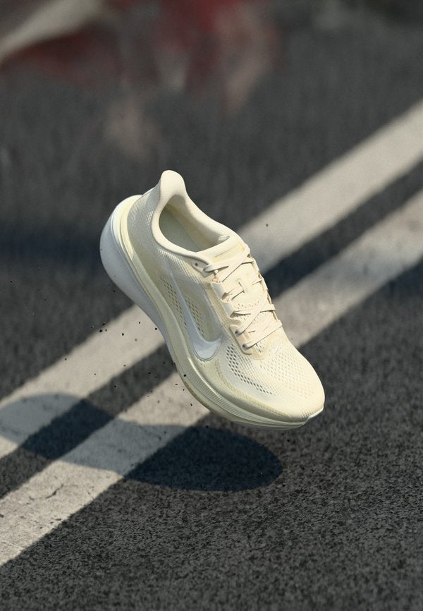 Nike Performance AIR ZOOM PEGASUS 42 - Road running shoes - pale ivory/summit white/coconut milk