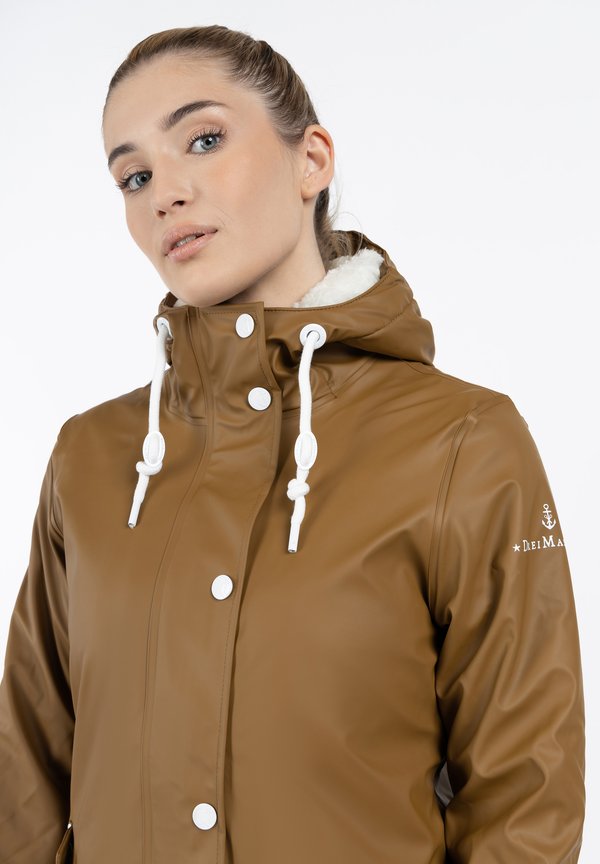 DreiMaster DREIMASTER REGENJACKE MIT WEBPELZFUTTER IN TEDDYOPTIK DRYMASTER