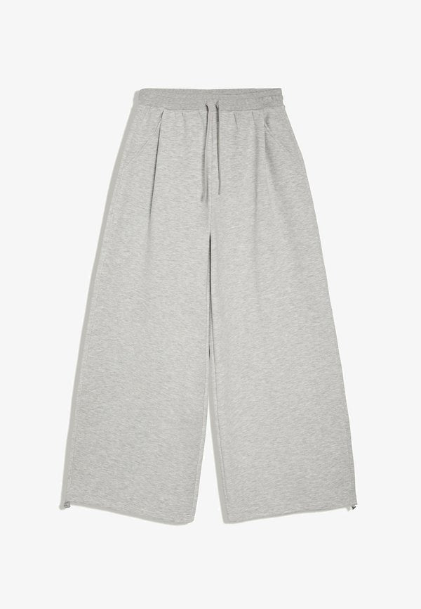 Bershka BARREL TROUSERS - Tracksuit bottoms - dark grey