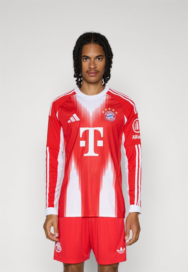 adidas Performance FC BAYERN 2025/2026 HOME JERSEY LONGSLEEVE - Club wear - red