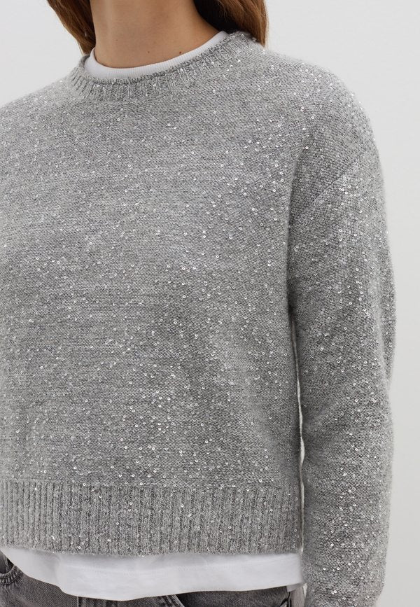 Stefanel MOHAIR WITH MICRO SEQUINS
