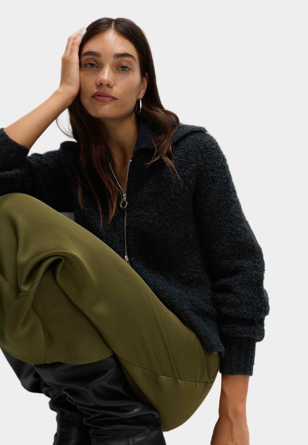 Marks & Spencer BOUCLE ZIP UP COLLAR