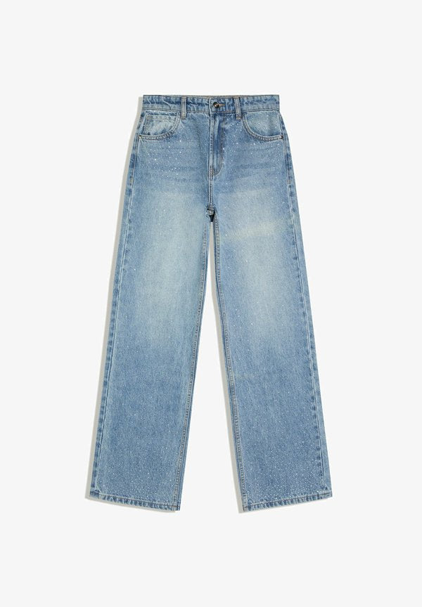 Bershka Straight leg jeans - light blue