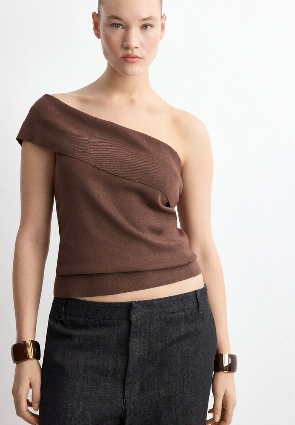 Mango ADULT - Print T-shirt - chocolate