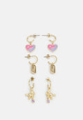 Pieces PCGITTE EARRINGS 3 PACK