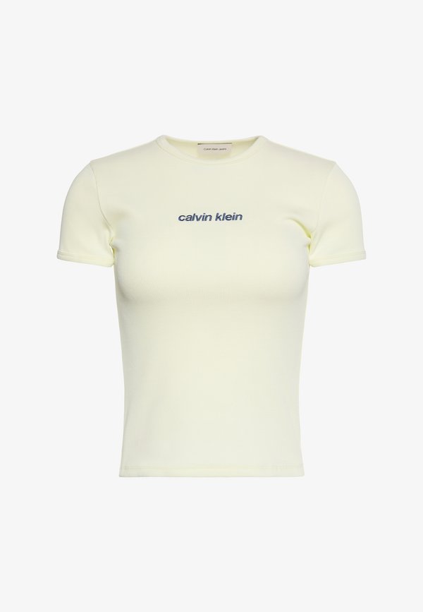 Calvin Klein Jeans Print T-shirt - beige essence