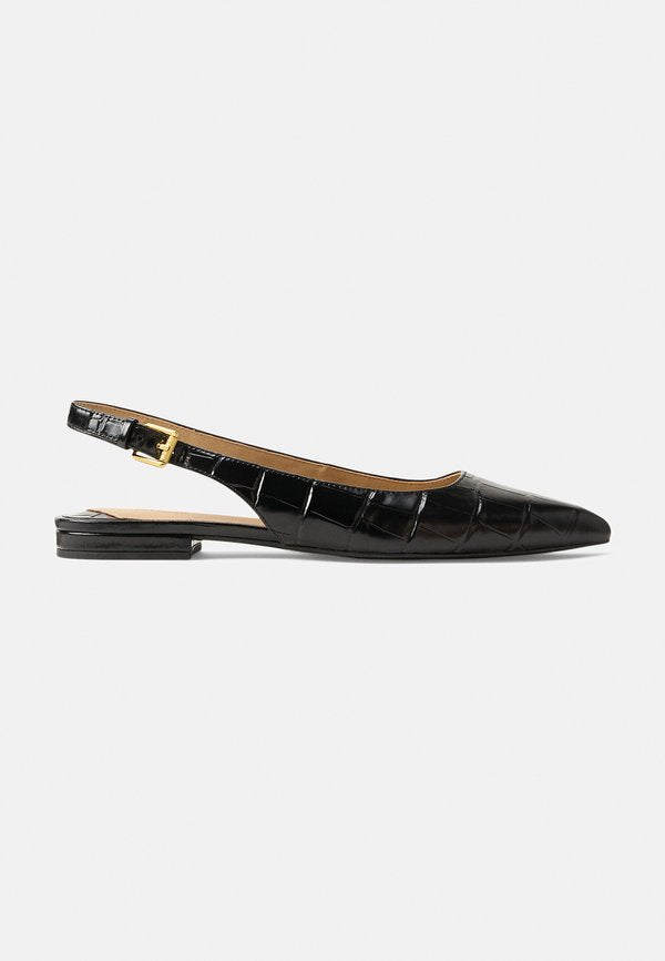 Lauren Ralph Lauren LONDYN CROC-EMBOSSED SLINGBACK FLAT