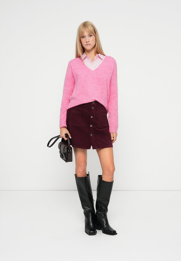 JDY JDYSHIRAZ LIFE CORDUROY SHORT SKIRT PNT