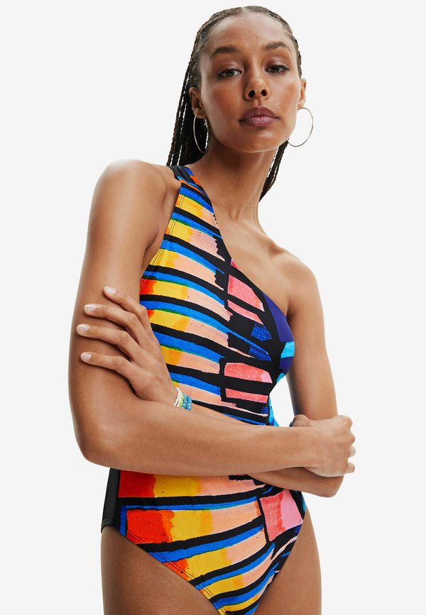 Desigual ASYMMETRIC STRAP SWIMSUIT