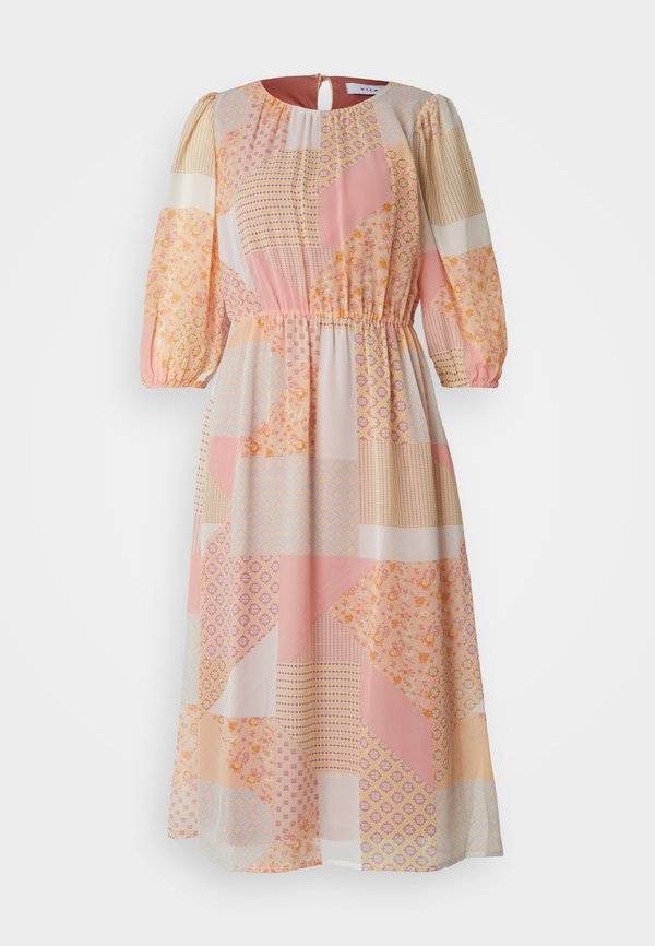 VILA VIBINE O NECK 3/4 SLEEVES MIDI DRESS