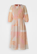 VILA VIBINE O NECK 3/4 SLEEVES MIDI DRESS