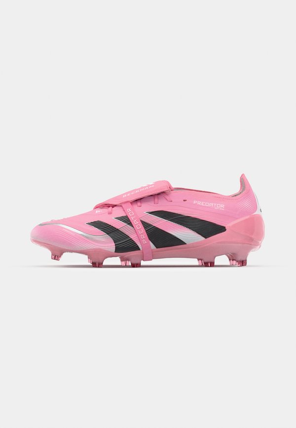 adidas Performance PREDATOR ELITE FOLD-OVER TONGUE FIRM GROUND FOOTBALL BOOTS - Firm-ground football boots - beam pink/core black/footwear white